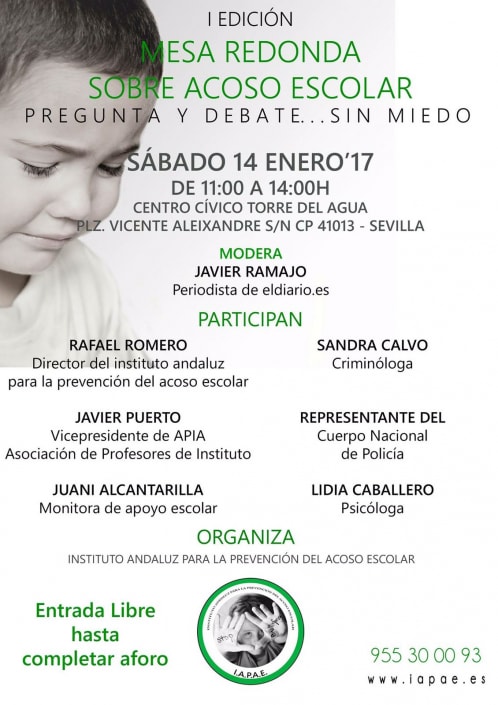 I Edición mesa redonda sobre acoso escolar