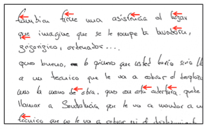 análisis de textos y firmas